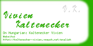 vivien kaltenecker business card